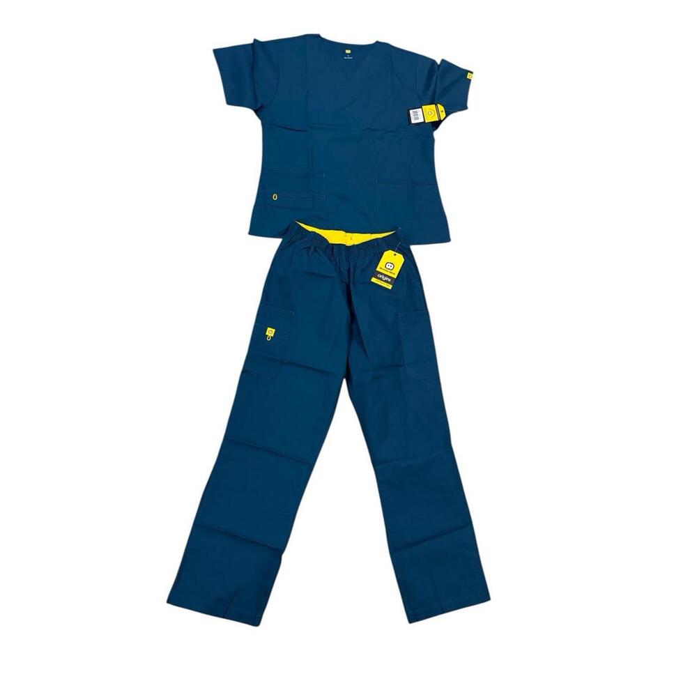 wonderwink scrub set Blue Size Large NWT